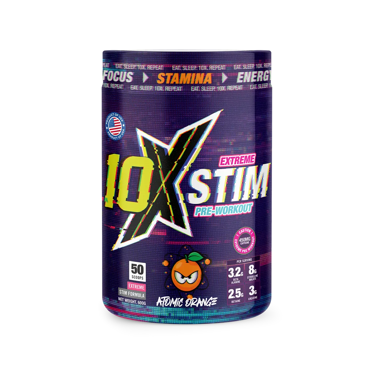 10X Athletic STIM Pre-Workout 600g