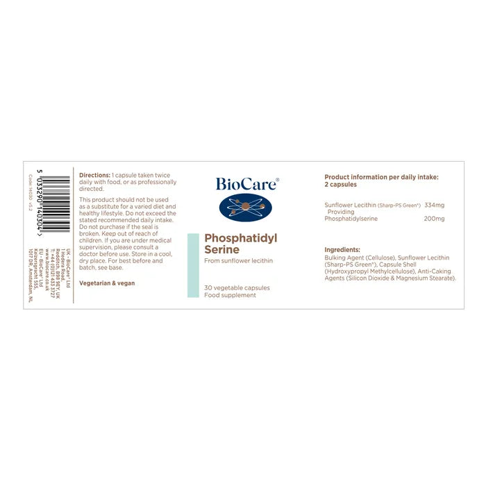 BioCare Phosphatidyl Serine 30 Capsules