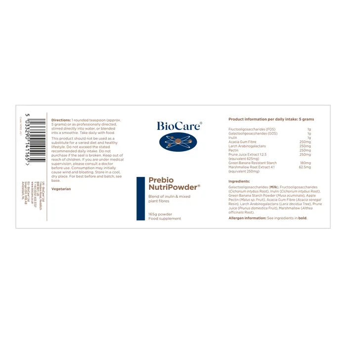 BioCare Prebio NutriPowder 165g