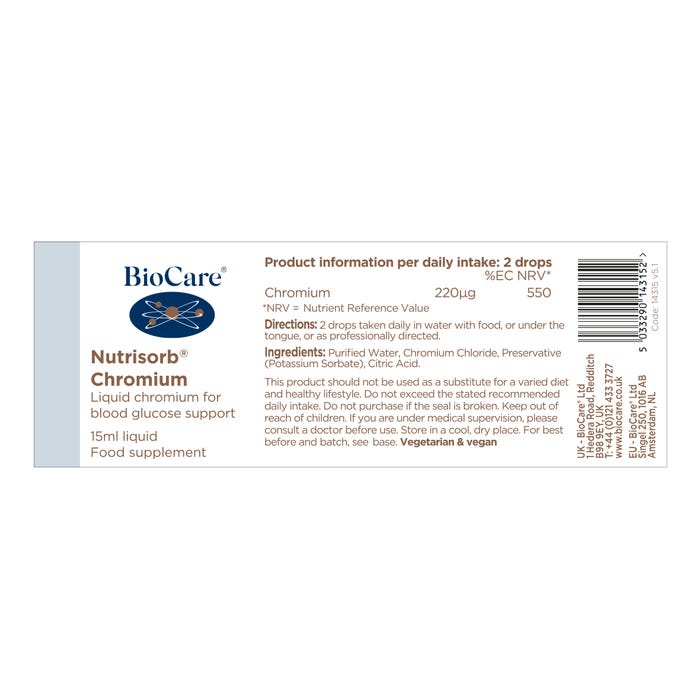 BioCare Nutrisorb® Chromium 15ml