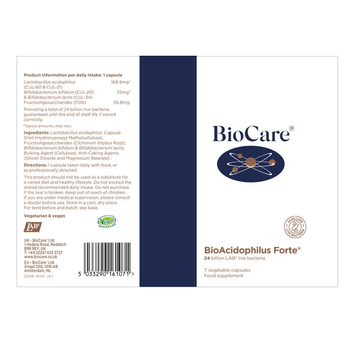 BioCare BioAcidophilus Forte 7 Capsules