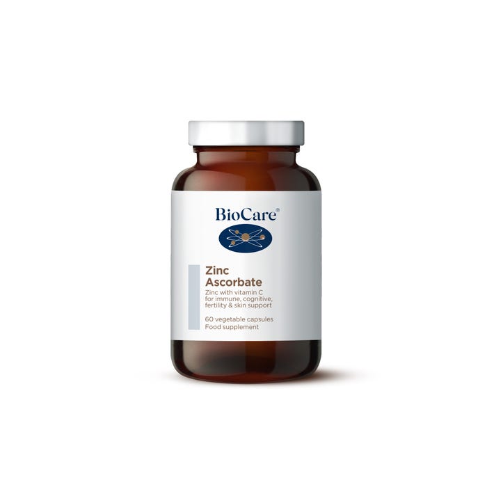 BioCare Zinc Ascorbate 60 Capsules