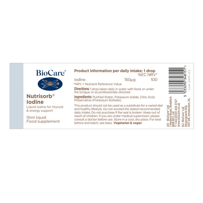 BioCare Nutrisorb® Iodine 15ml