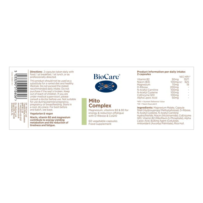BioCare Mito Complex 60 Capsules
