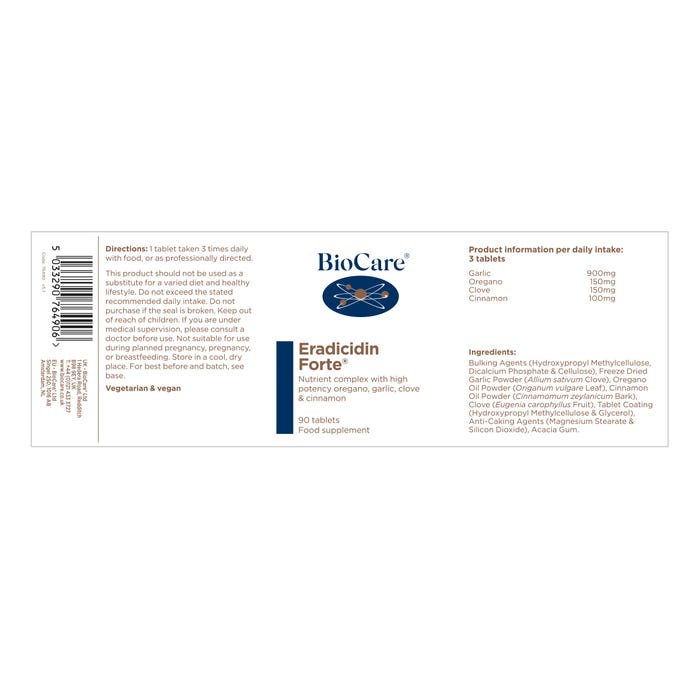 BioCare Eradicidin Forte® 90 Tablets
