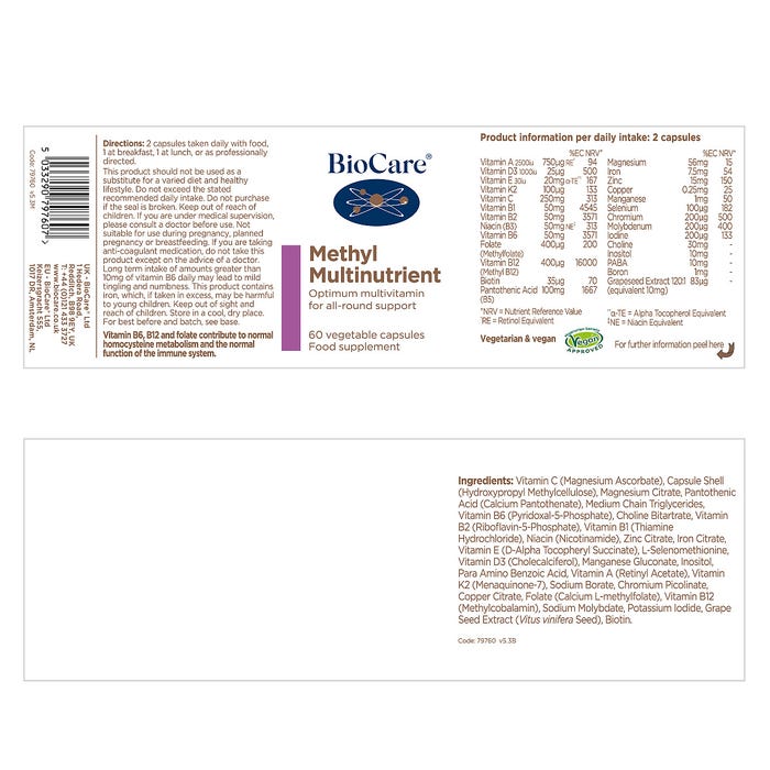 BioCare Methyl Multinutrient
