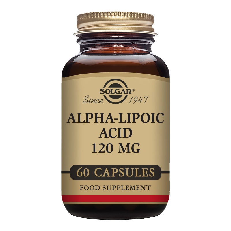 Solgar Alpha-Lipoic Acid 120 mg Vegetable Capsules - Pack of 60