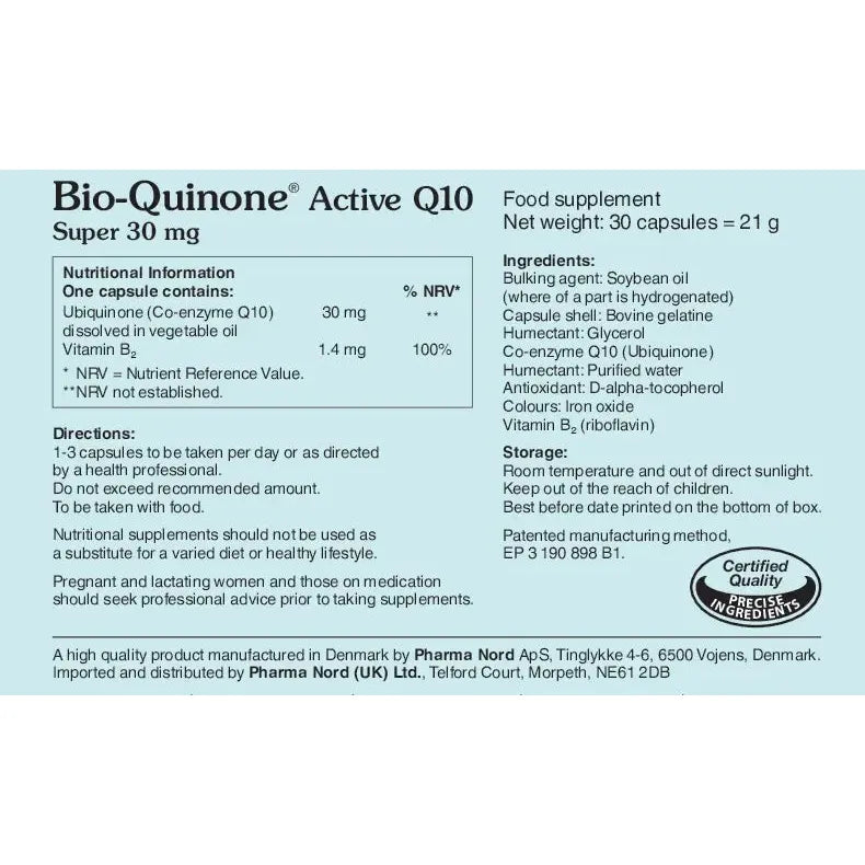 BioCare Bio-Quinone Active Q10 Super 30mg