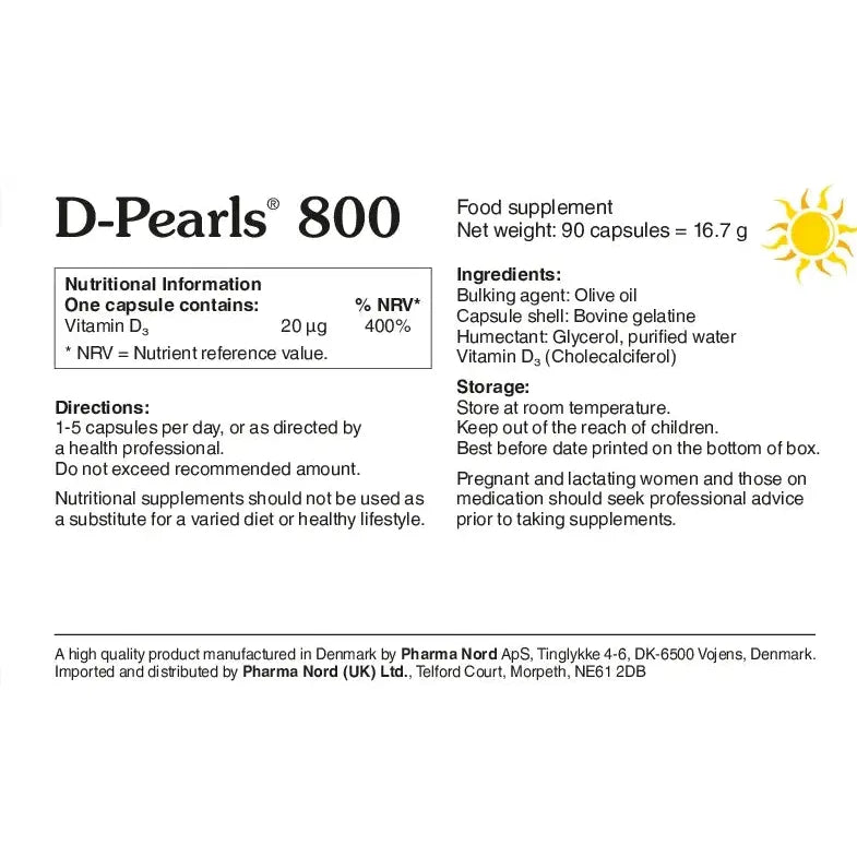 BioCare D-Pearls 800IU 20mcg
