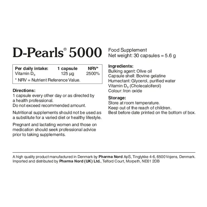 BioCare D-Pearls 5000IU 125mcg