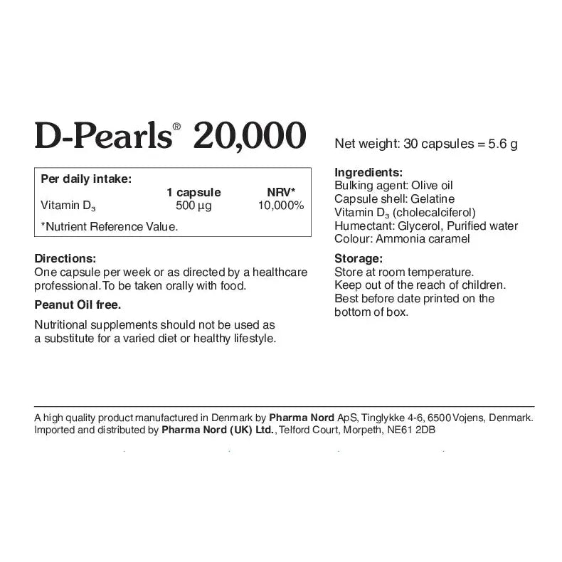 BioCare D-Pearls 20000iu 500mcg
