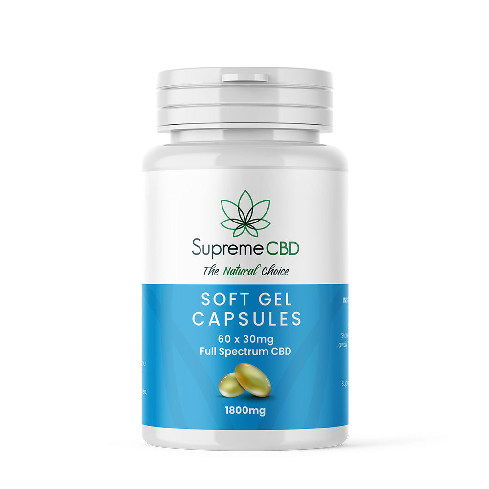 SupremeCBD CBD Gel Capsules 1800mg