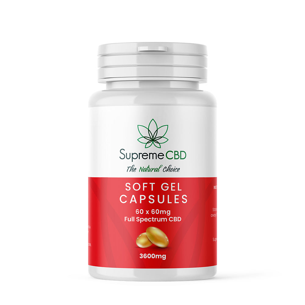 SupremeCBD CBD Gel Capsules 3600mg