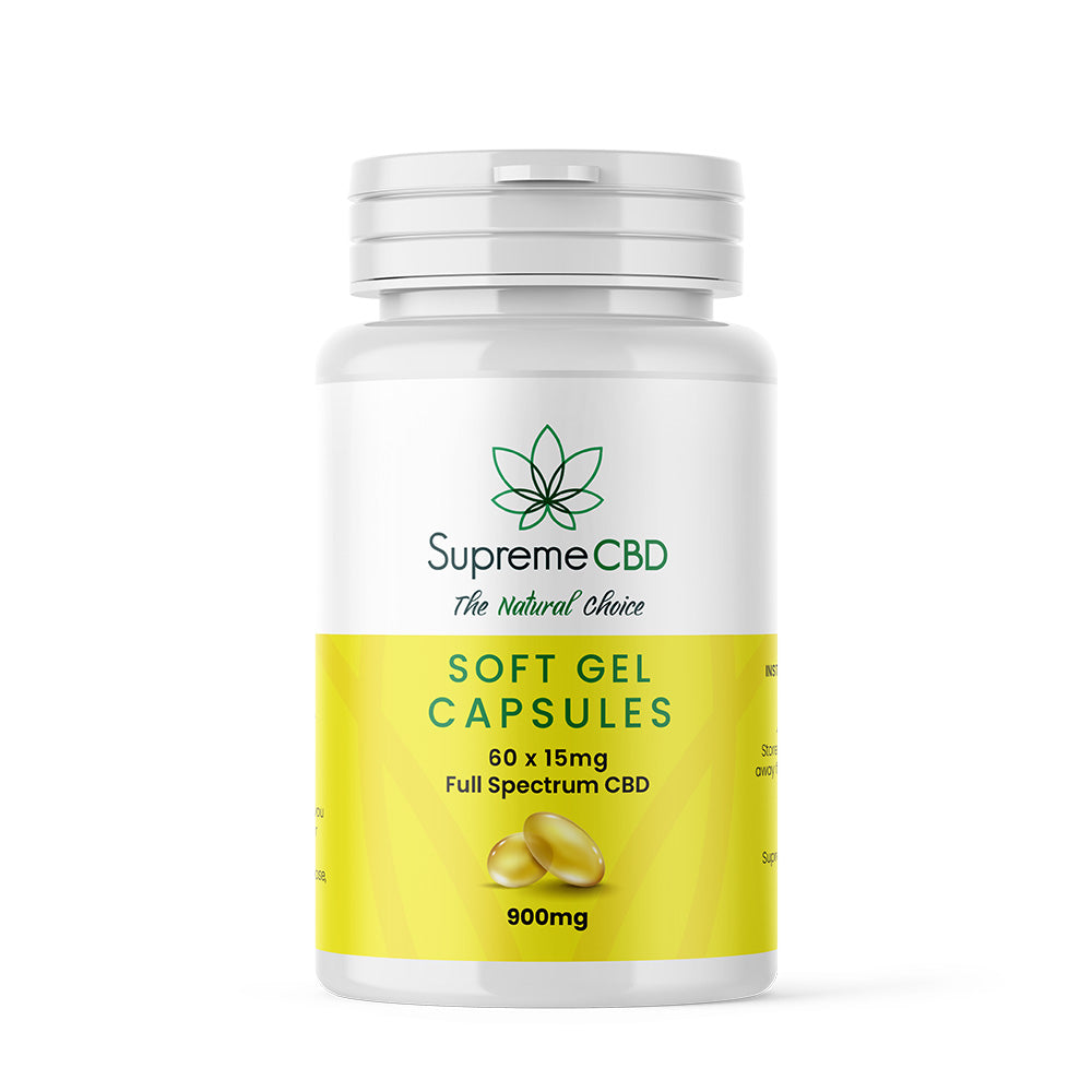 SupremeCBD CBD Gel Capsules 900mg