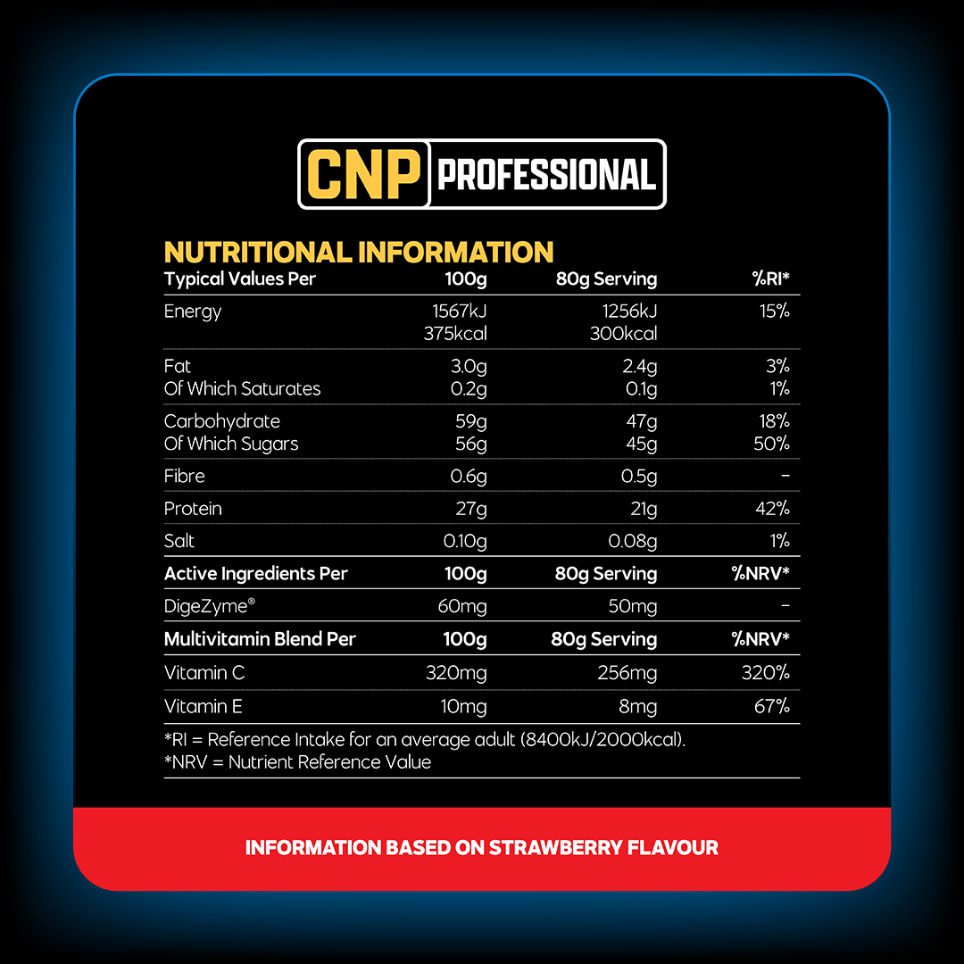 Pro Recover Post Workout Protein Powder CNP Professional