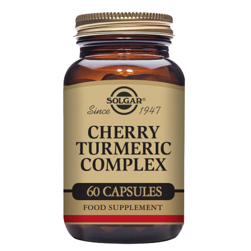 Solgar Cherry Turmeric Complex Vegetable Capsules - Pack of 60