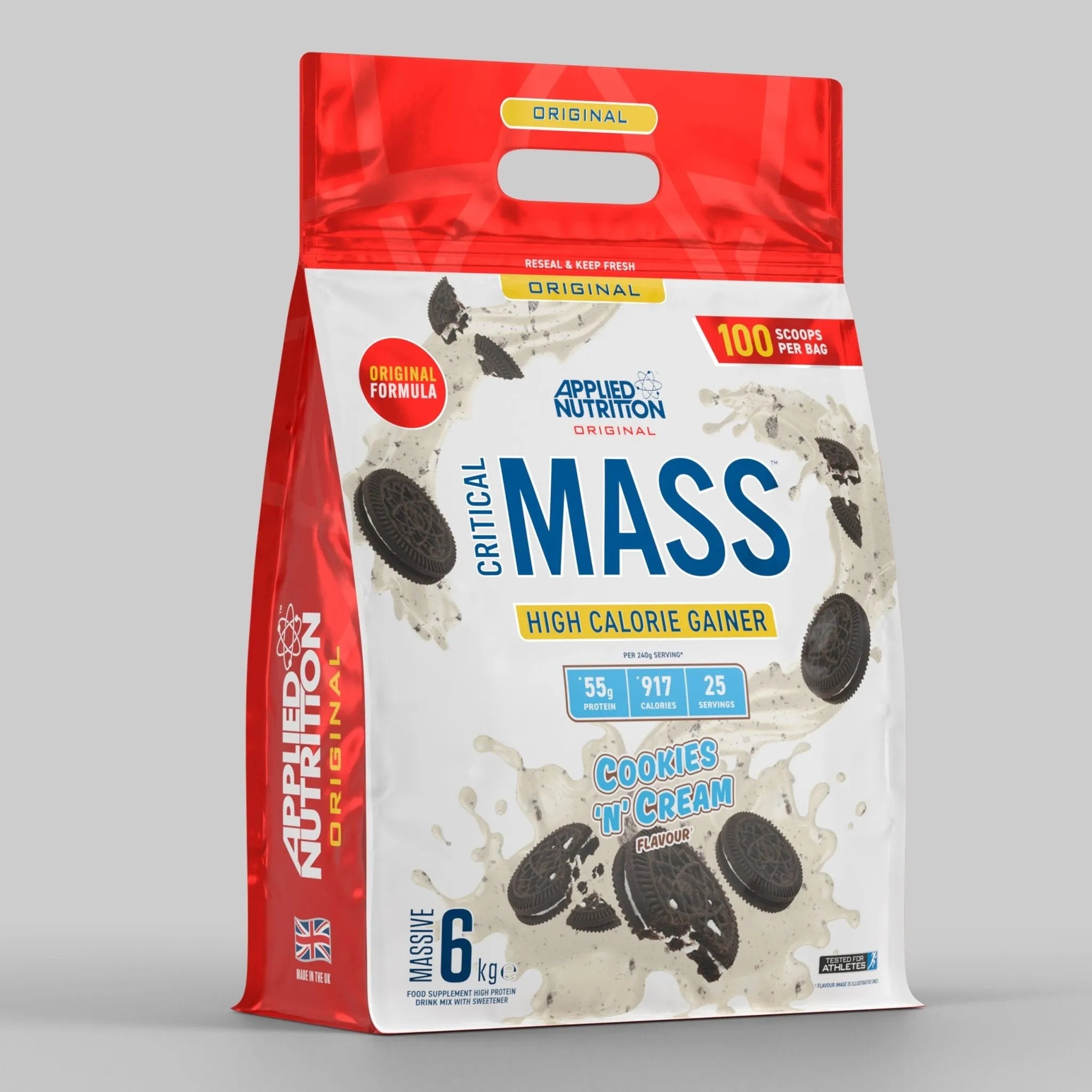 Applied Nutrition Critical Mass Original 6kg High Calorie Gainer (25 Servings)