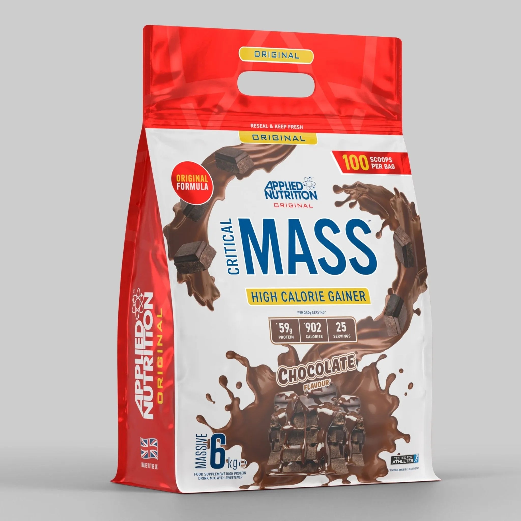 Applied Nutrition Critical Mass Original 6kg High Calorie Gainer (25 Servings)