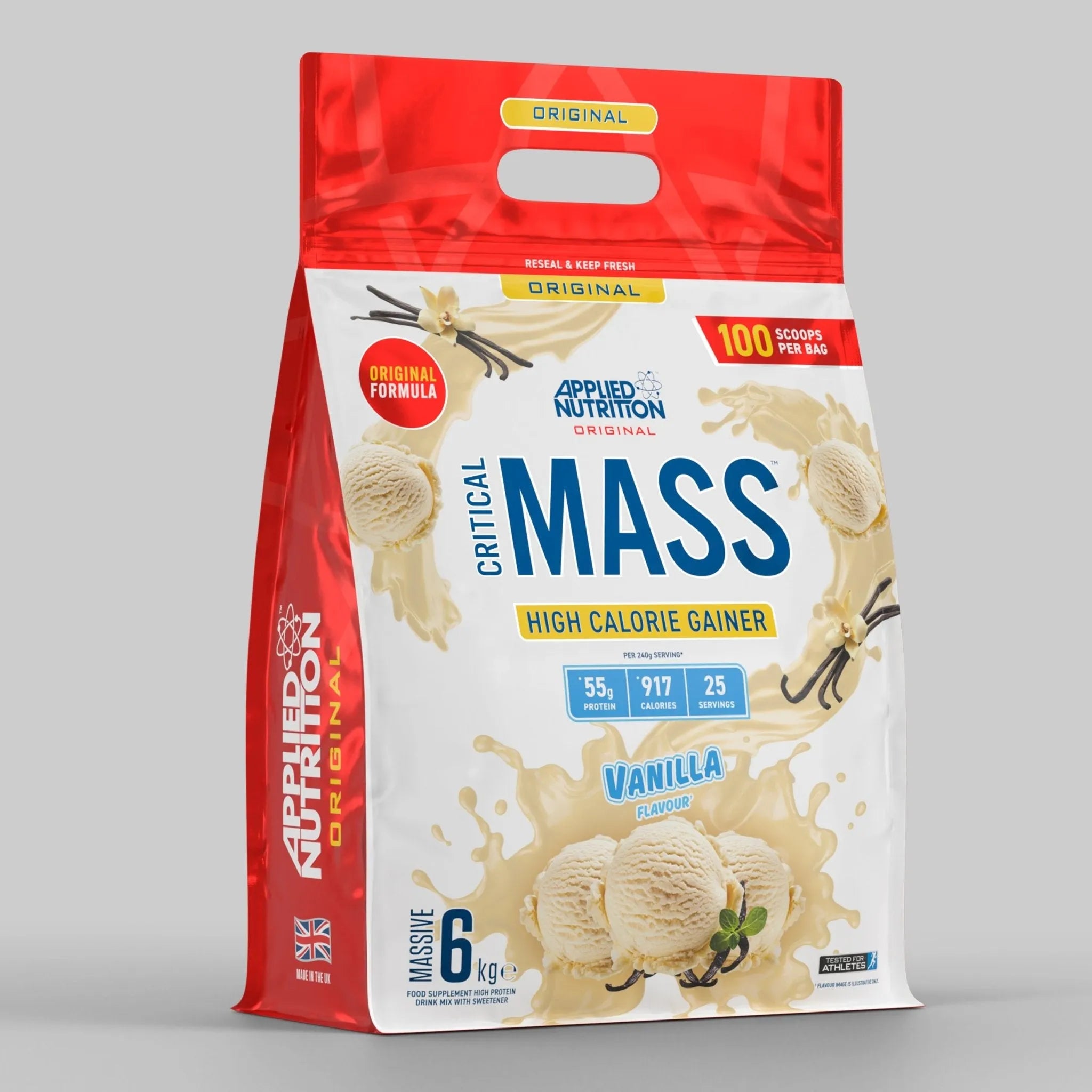 Applied Nutrition Critical Mass Original 6kg High Calorie Gainer (25 Servings)