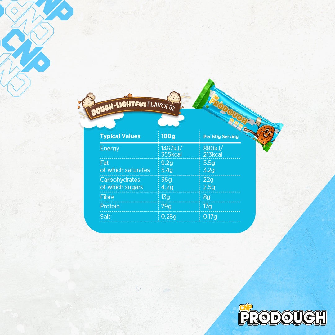 CNP ProDough Dough Bars Box 12 x 60g