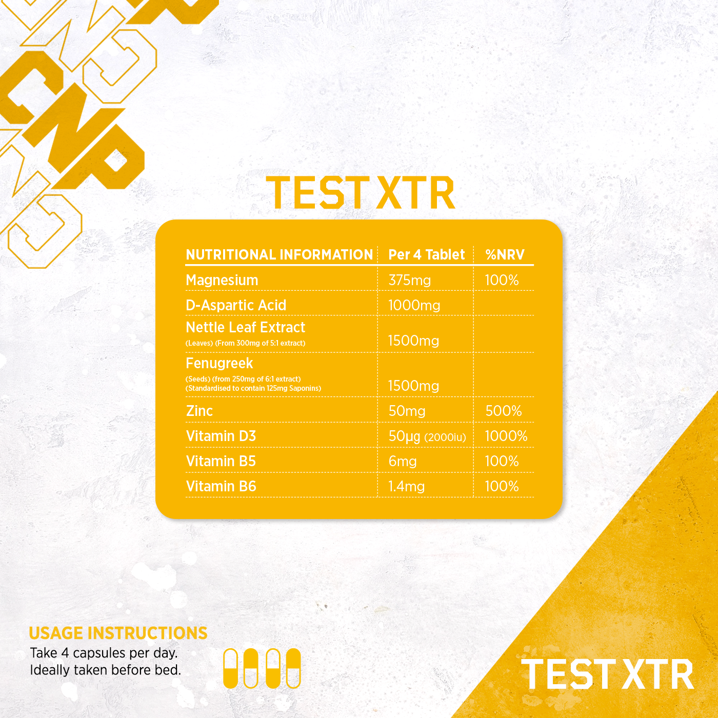 CNP Pro Test XTR 120 Caps