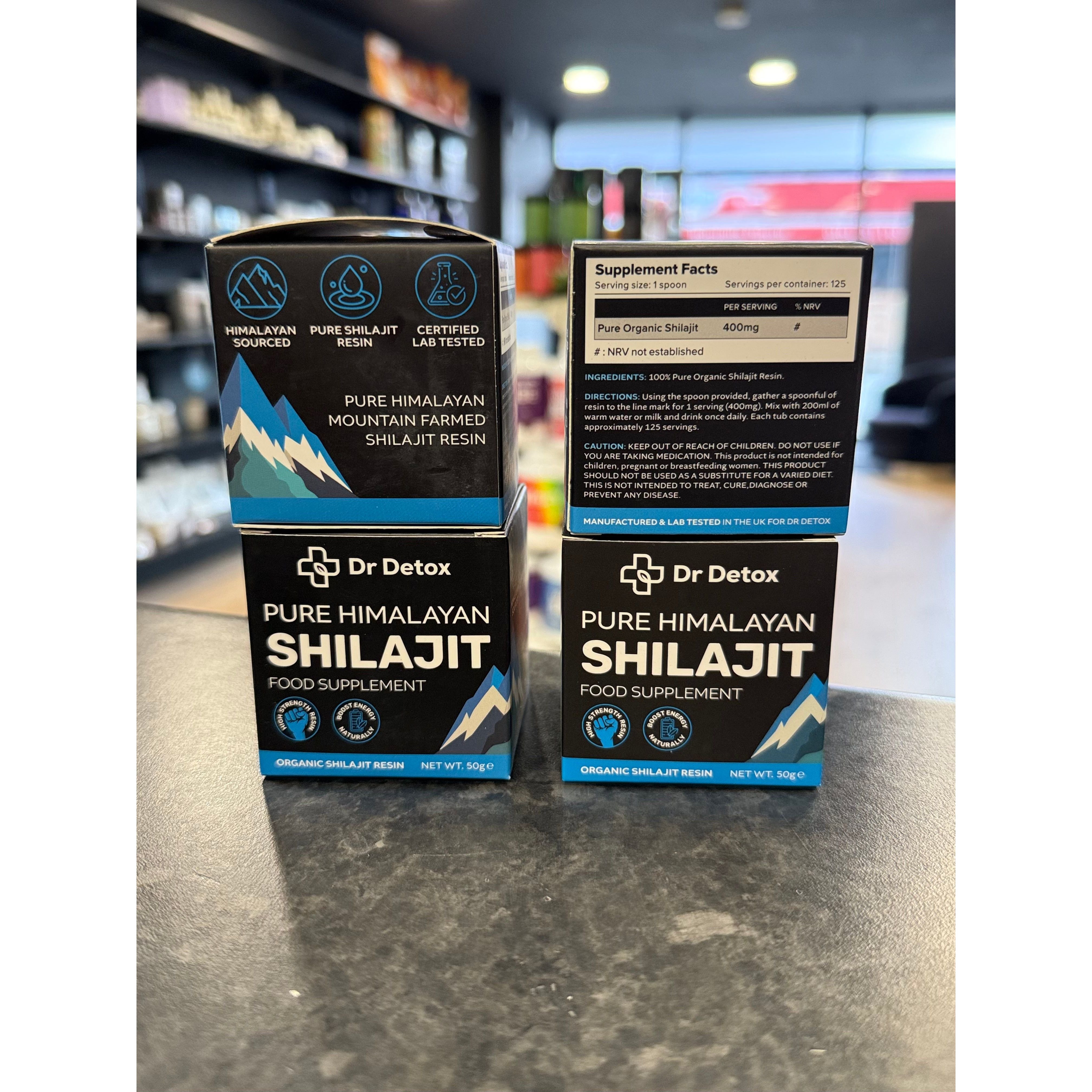 Dr Detox Pure Himalayan Shilajit Organic Resin 50g Lab Tested High Strength