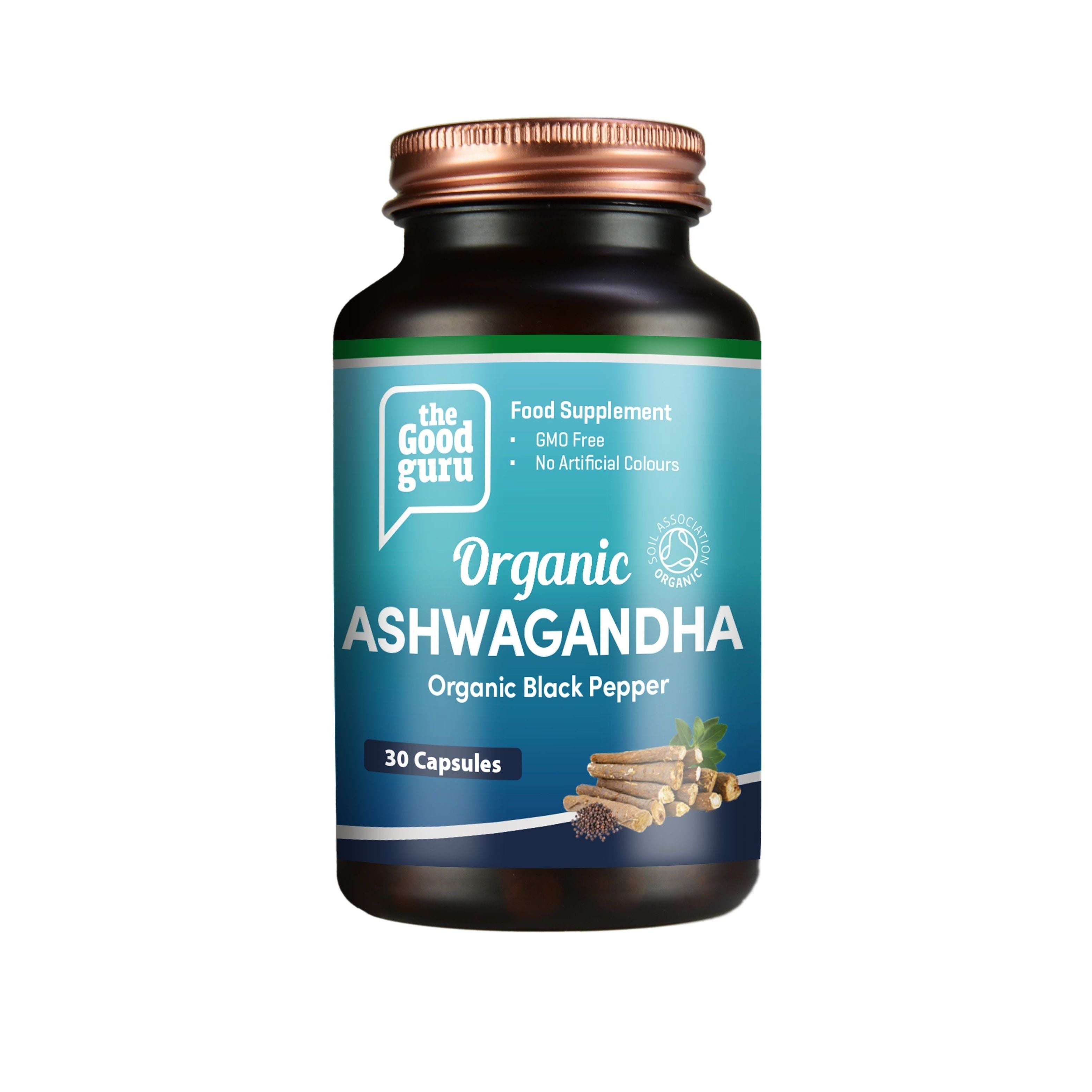 The Good Guru Organic Ashwagandha + Organic Black Pepper