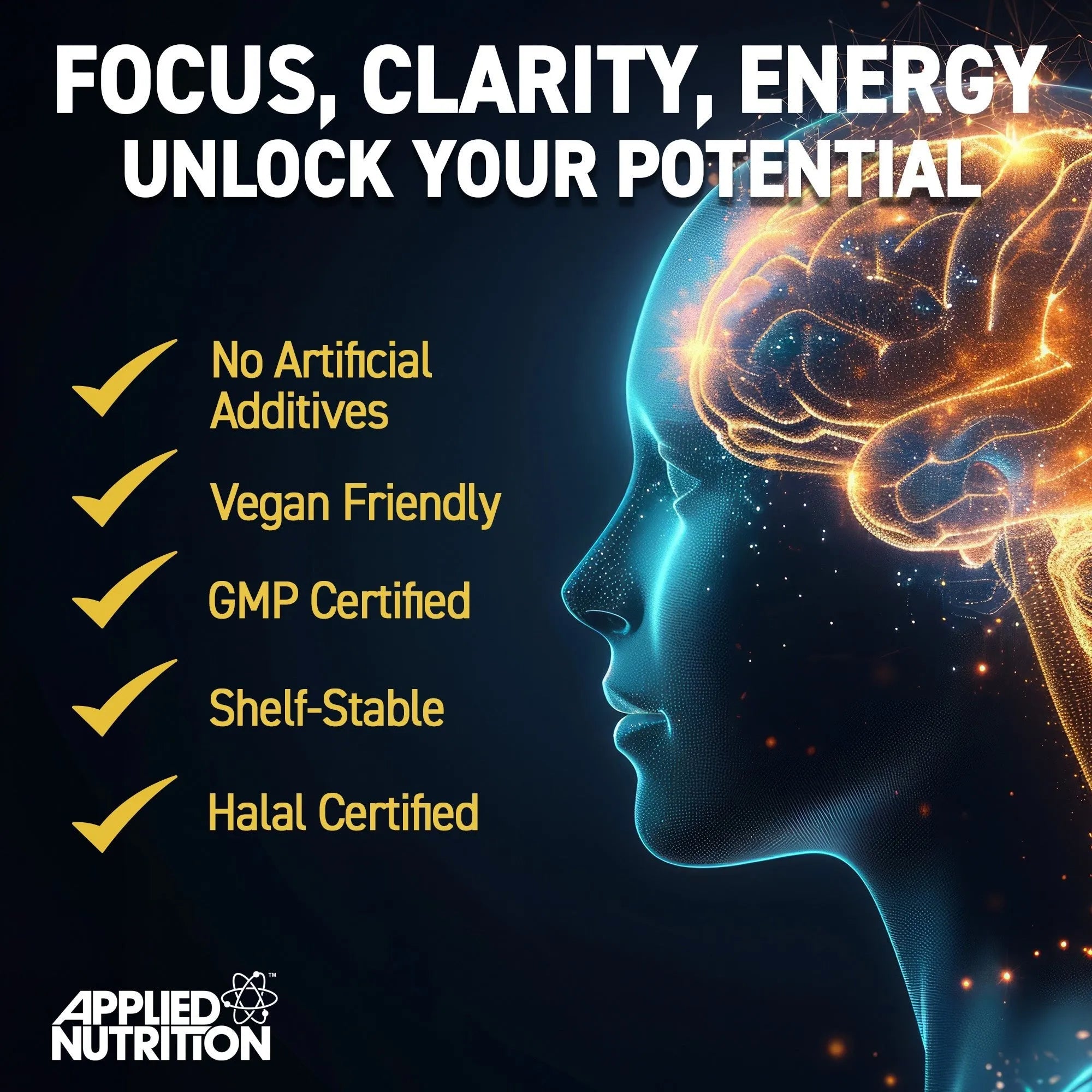 Applied Nutrition Brain Fuel Capsules (60 Capsules)