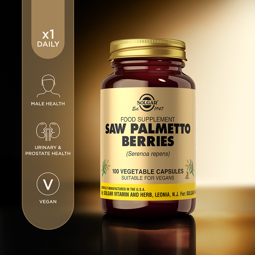Solgar Saw Palmetto Berries Vegetable Capsules - Pack of 100