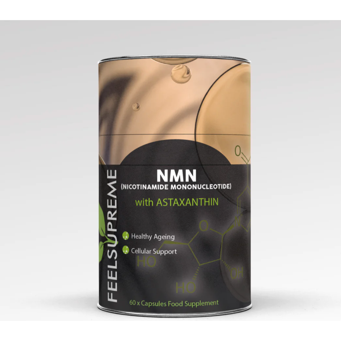 Feel Supreme 500mg NMN + Astaxanthin Supplement Capsules 60 Caps