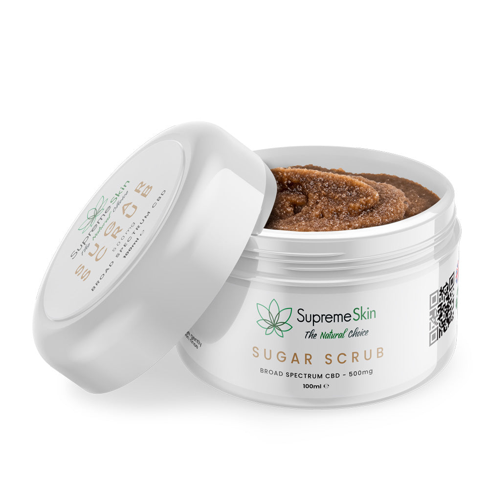 SupremeCBD Sugar Scrub Exfoliant 100ml (500mg CBD)