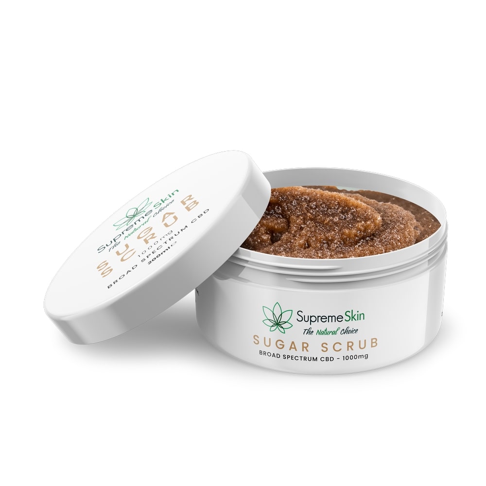 SupremeCBD Sugar Scrub Exfoliant 200ml (1000mg CBD)