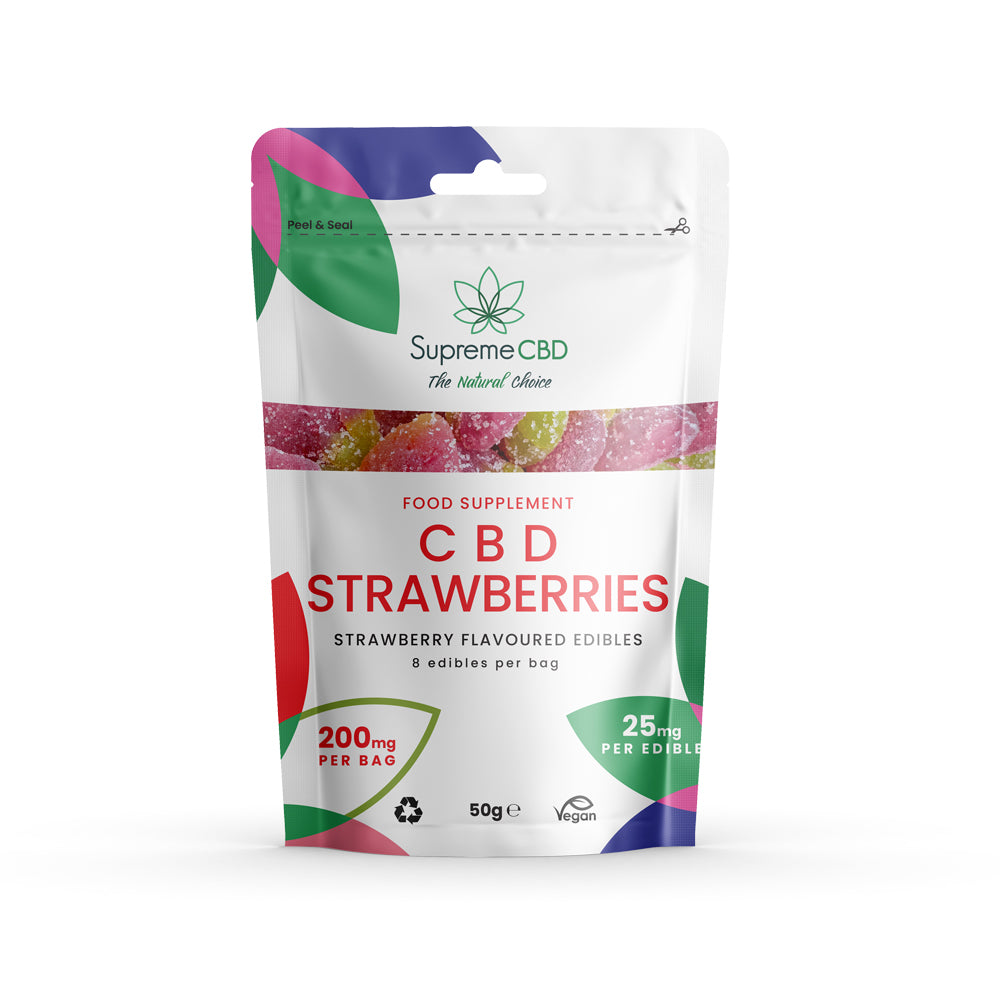 SupremeCBD CBD Gummy Strawberries Grab Bag (200mg)