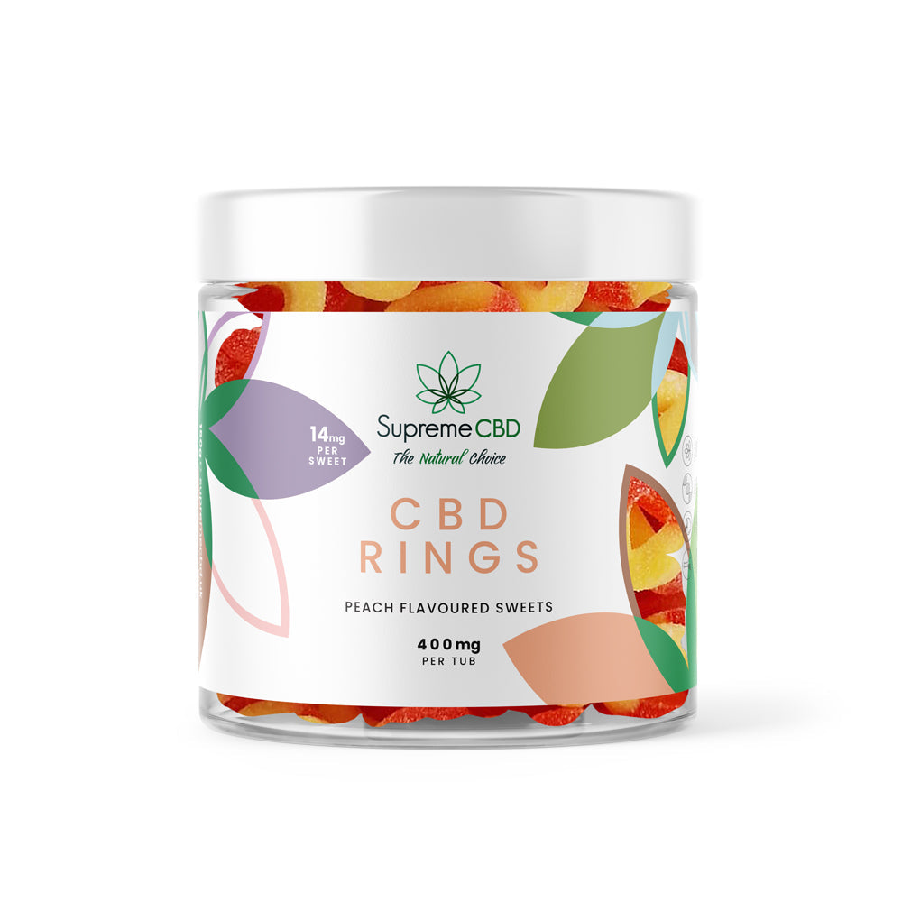 SupremeCBD CBD Peach Rings (400mg)