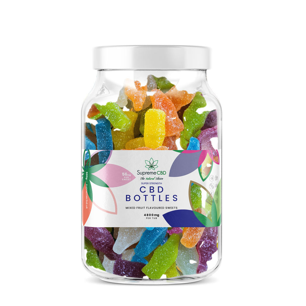 SupremeCBD CBD Large Super Strength Gummy Bottles (4800mg)