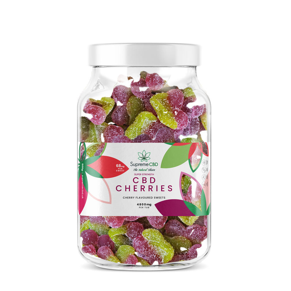 SupremeCBD CBD Large Super Strength Gummy Cherries (4800mg)