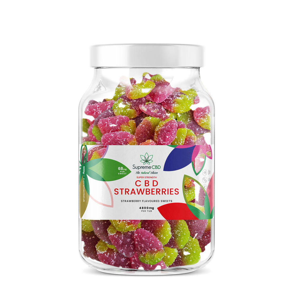 SupremeCBD Super Strength CBD Gummy Strawberries (4800mg)