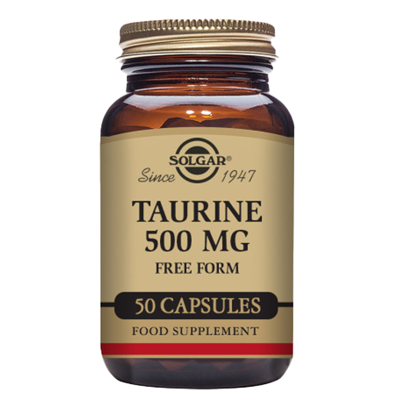 Solgar Taurine 500 mg Vegetable Capsules - Pack of 50