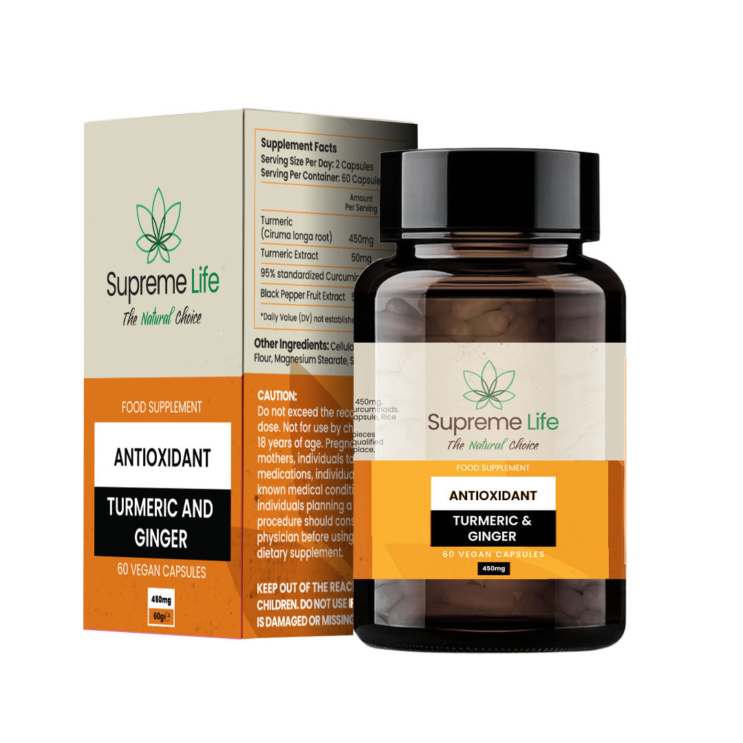 Supreme Life Turmeric Ginger Capsules (60x Capsules)