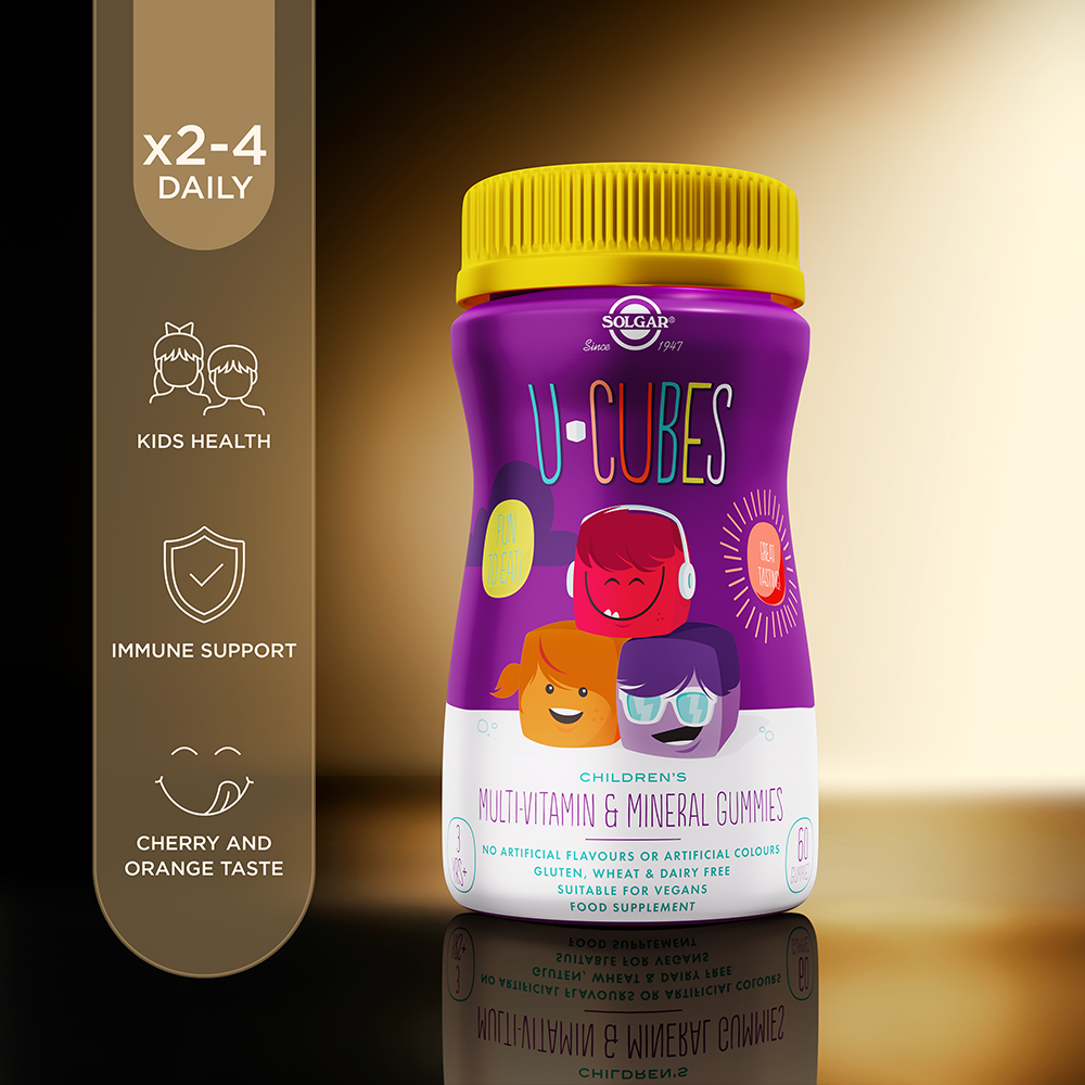 Solgar U-Cubes Children's Multi-Vitamin and Mineral Gummies