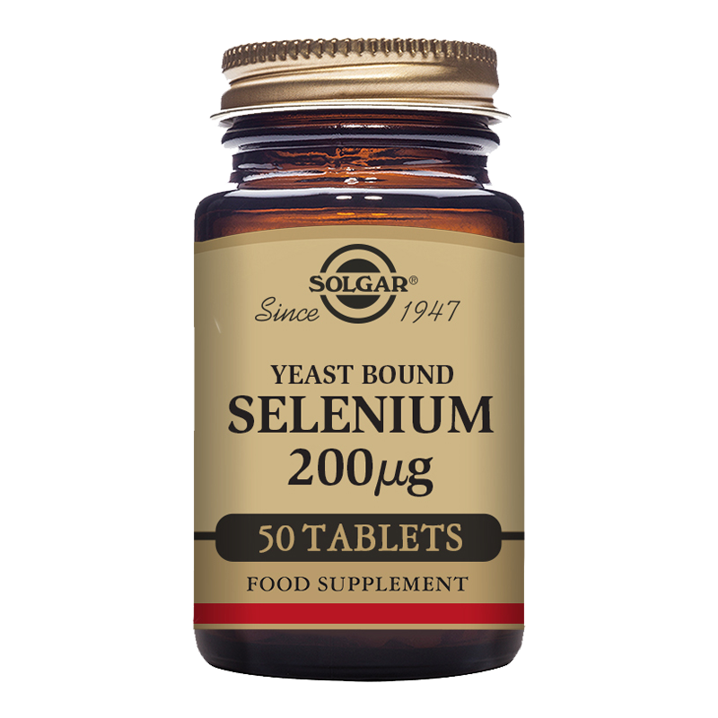 Solgar Yeast Bound Selenium 200 mcg Tablets - Pack of 50
