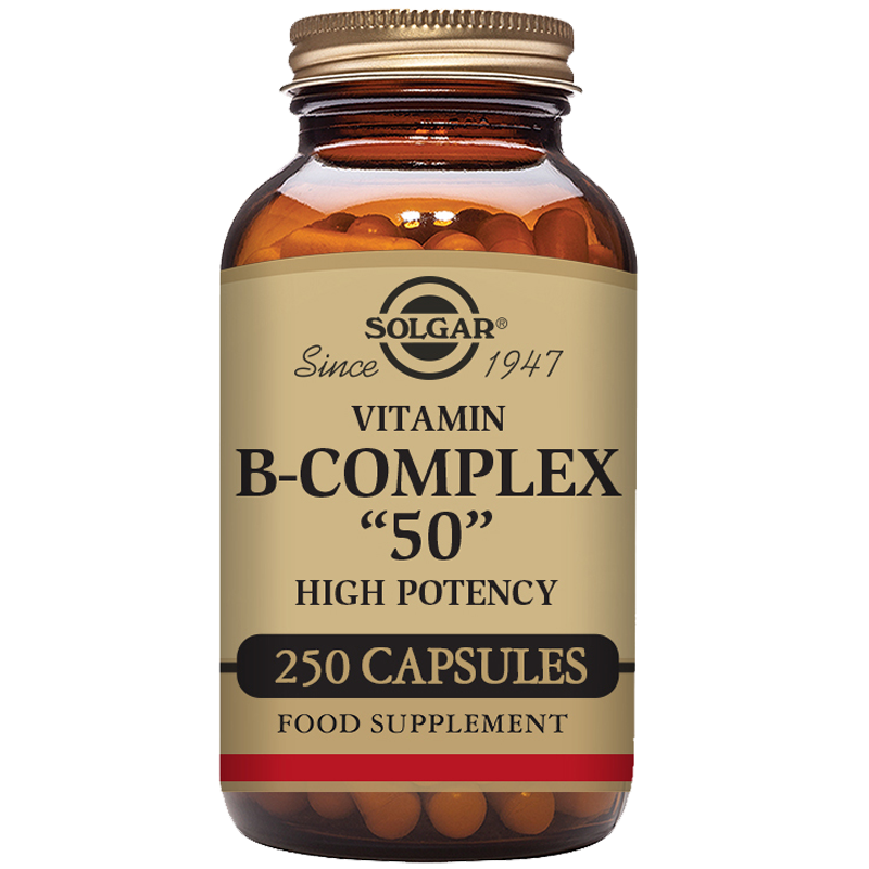 Solgar Vitamin B-Complex ''50'' High Potency Vegetable Capsules