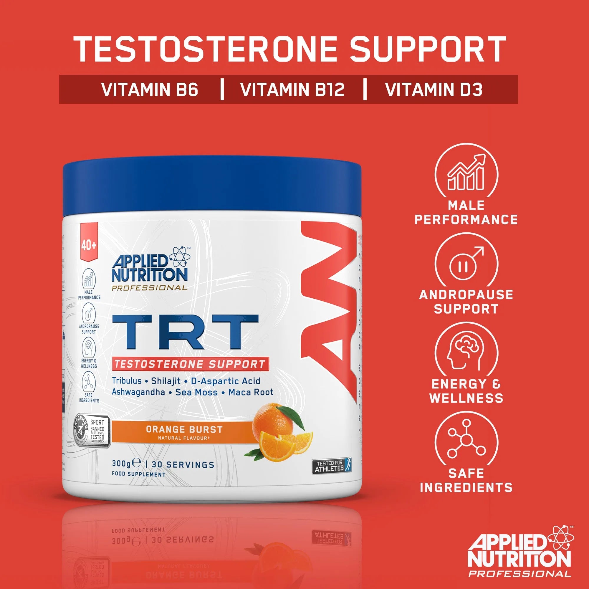 Applied Nutrition TRT Supplement - 30 servings