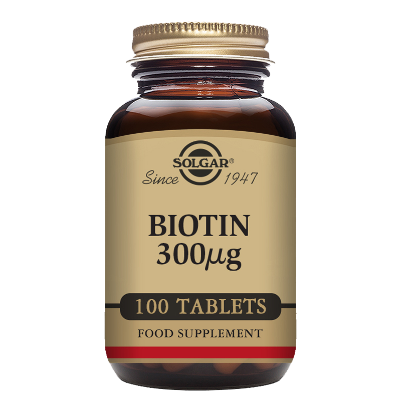 Solgar Biotin 300 mcg Tablets - Pack of 100