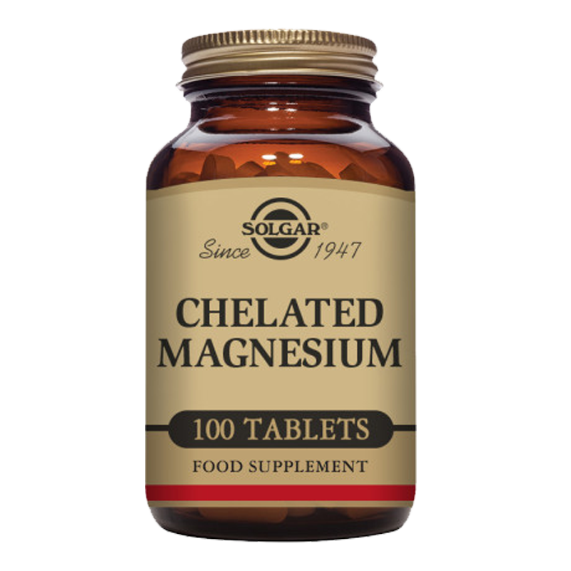 Solgar Chelated Magnesium Tablets - Pack of 100