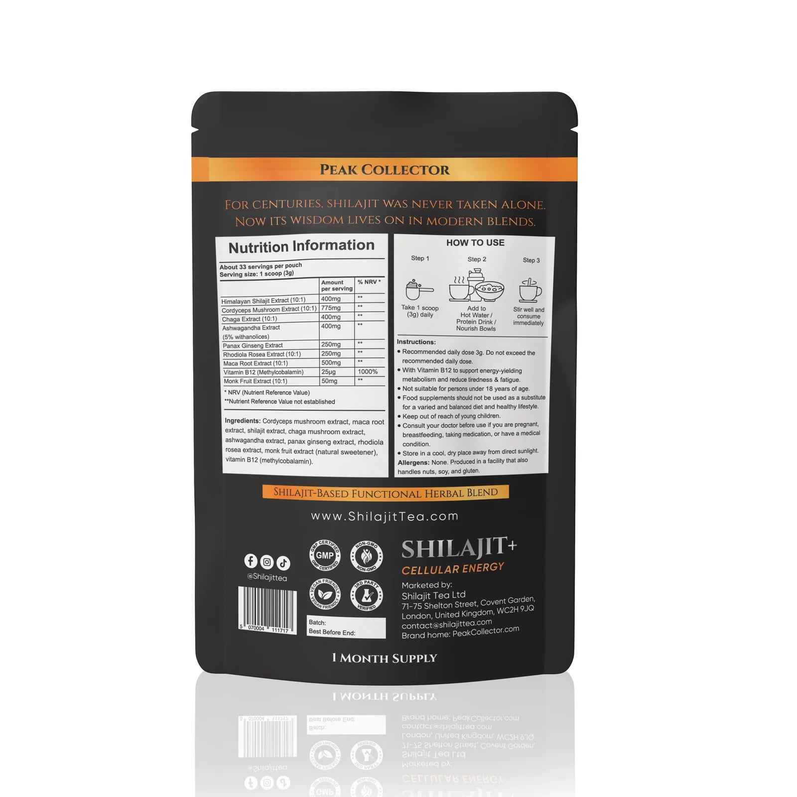 Peak Collector Shilajit+ Cellular Energy 9 in 1