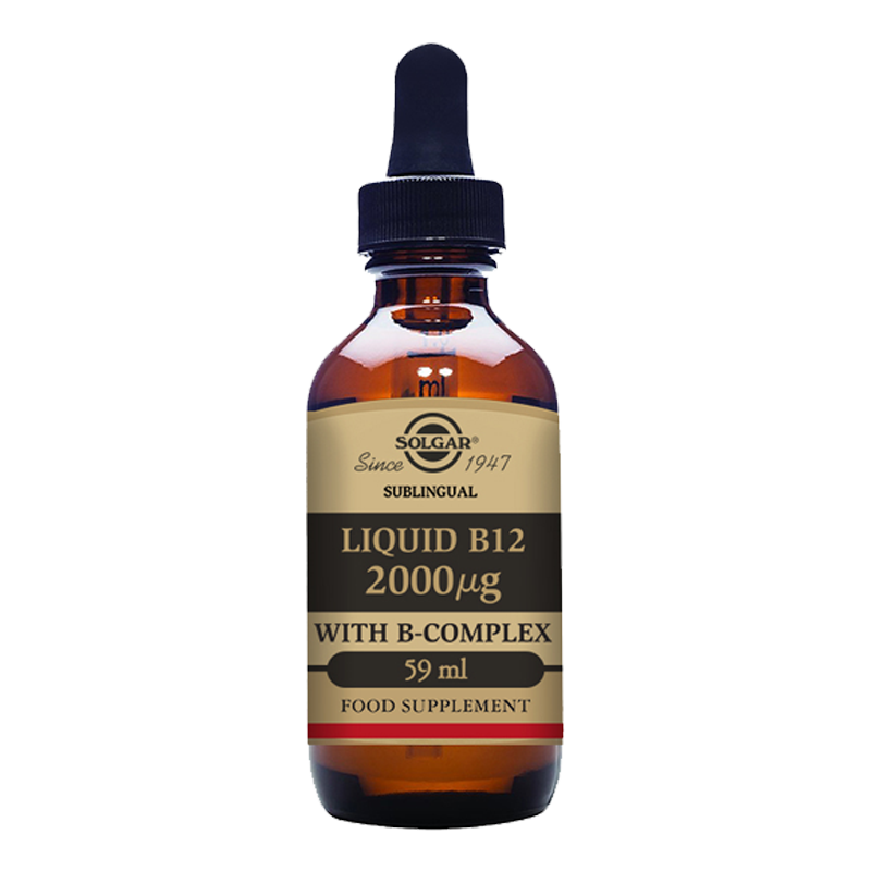 Solgar Liquid B12 2000 mcg with B-Complex - 59 ml