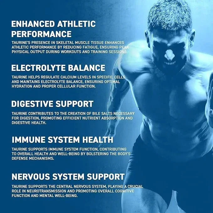 Applied Nutrition Taurine Supplement 200g -  Premium Performance Amino Acid - 200 Servings