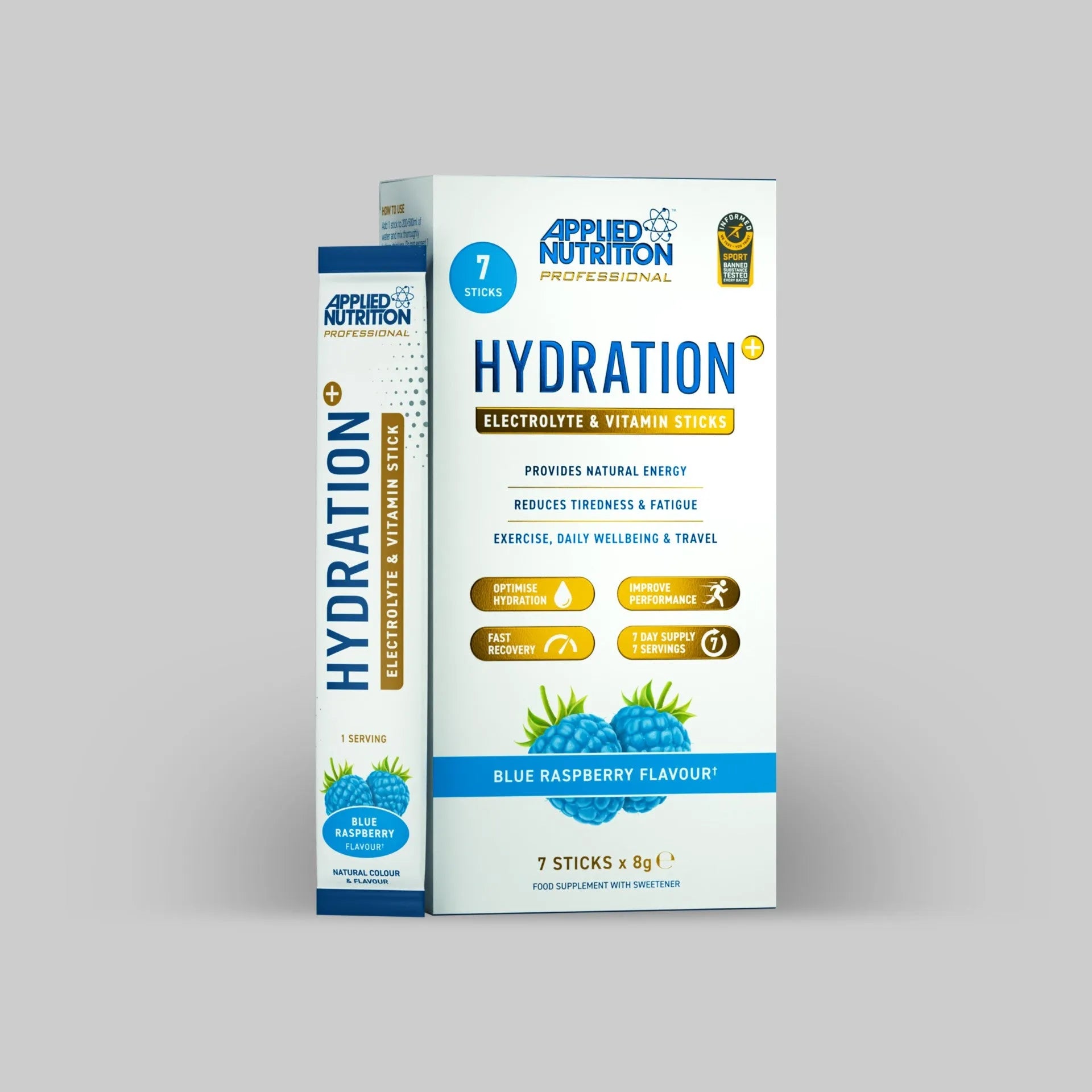 Applied Nutrition Hydration+ Electrolyte & Vitamin Powder Stick Pack (Pack of 7)