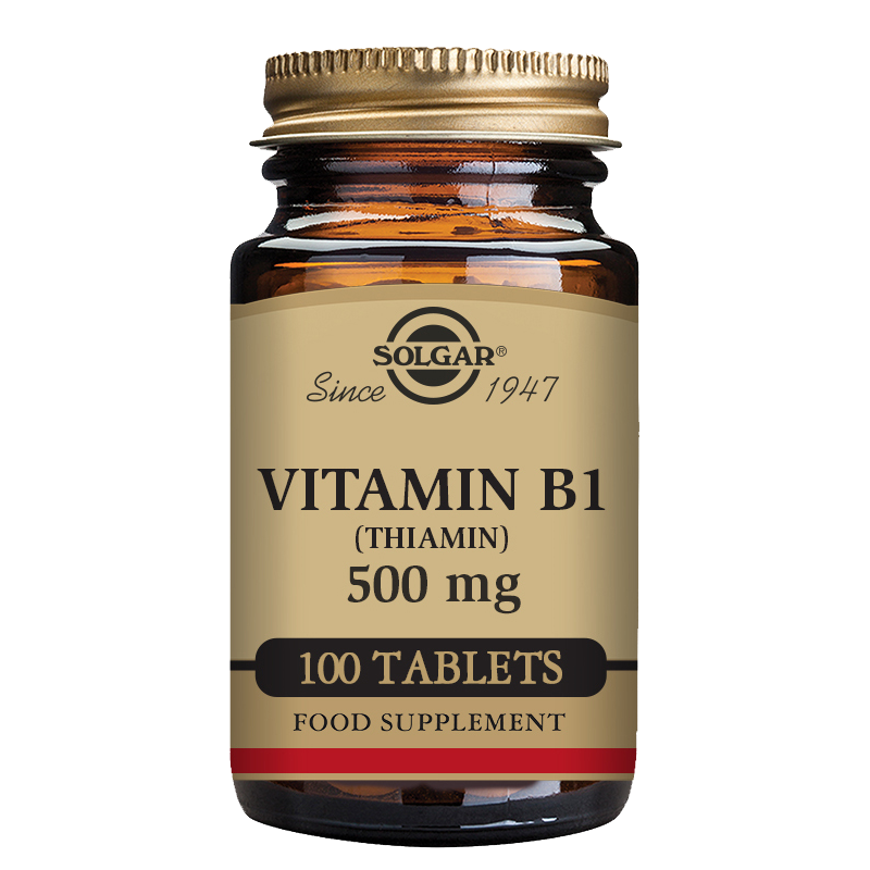 Solgar Vitamin B1 (Thiamin) 500 mg Tablets  - Pack of 100
